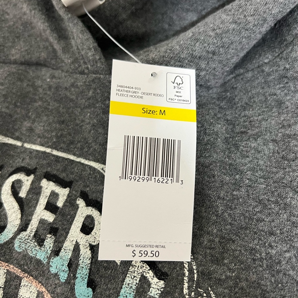 ❄️Vintage America Gray Desert Rodeo Hoodie Graphic - Picture 2 of 7